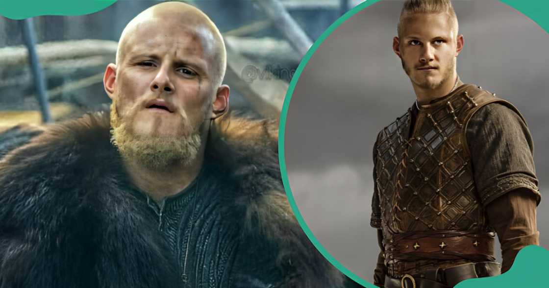 Alexander Ludwig who plays Björn Ironside pictured in costume.