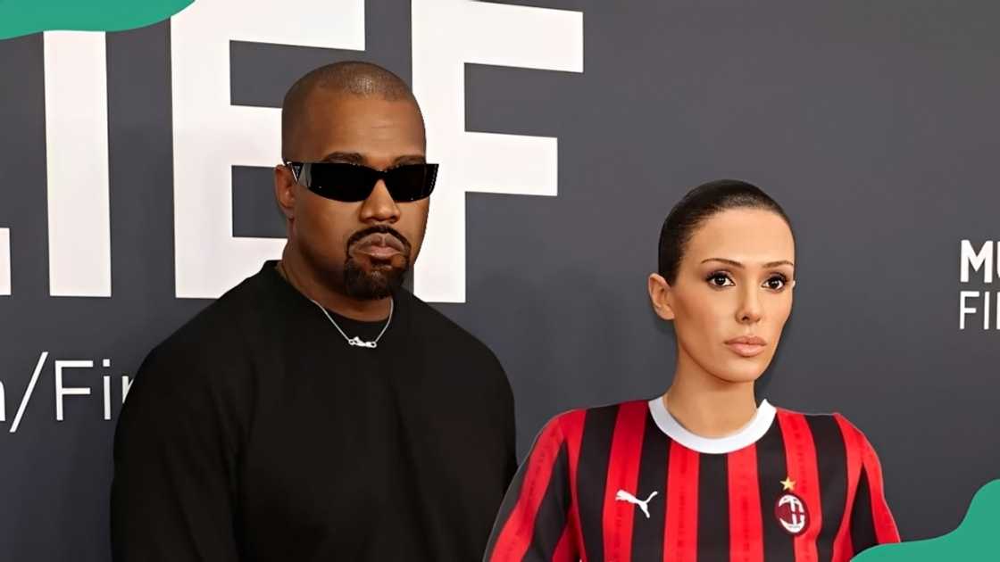 Kanye West and Bianca Censori pose for a photo Kanye West and Bianca Censori pose for a photo