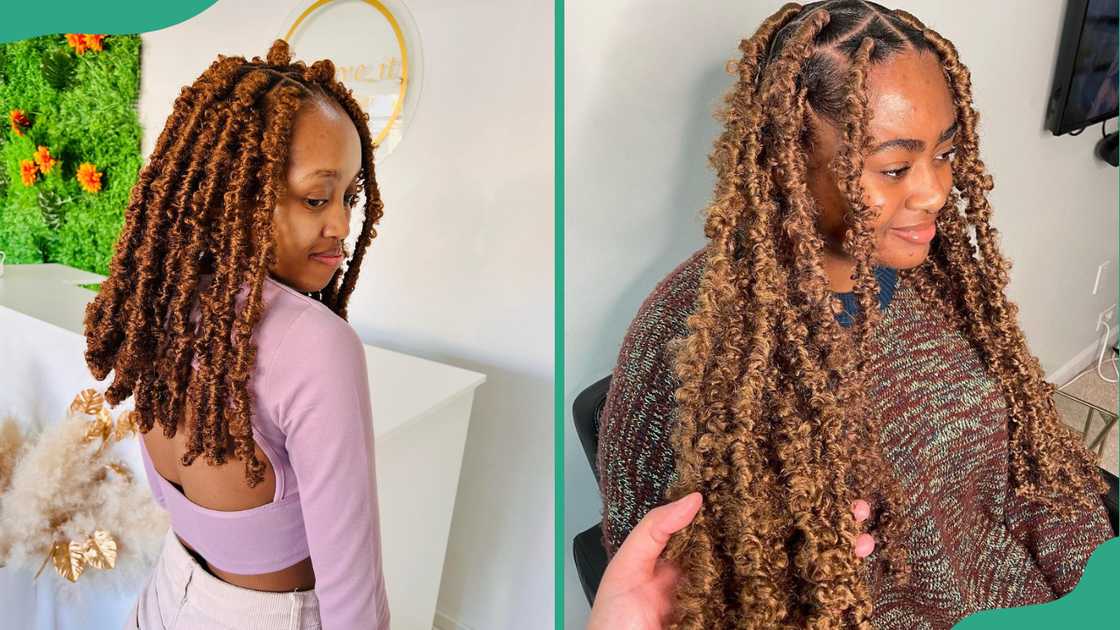 Brown butterfly locs Brown butterfly locs