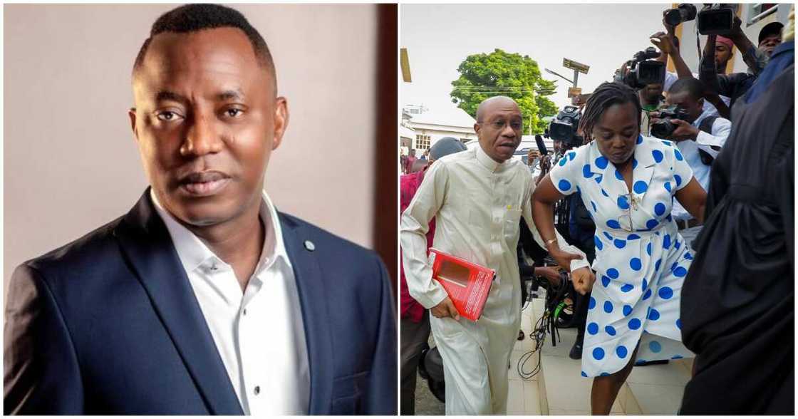 Sowore accuses Emefiele of funding his arrest/ Emefiele allegedly funded Sowore's arrest/ DSS rearrest Emefiele/ Sowore speaks on Emefiele's arrest Sowore accuses Emefiele of funding his arrest/ Emefiele allegedly funded Sowore's arrest/ DSS rearrest Emefiele/ Sowore speaks on Emefiele's arrest