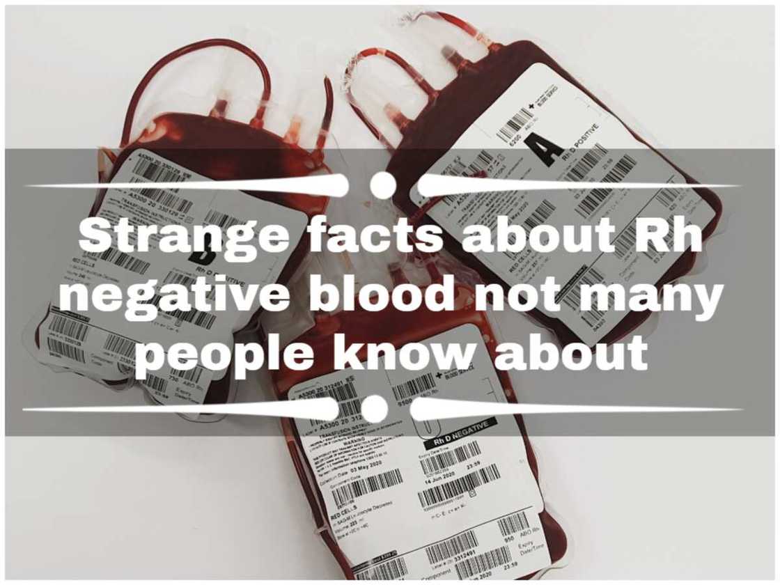 strange facts about rh negative blood