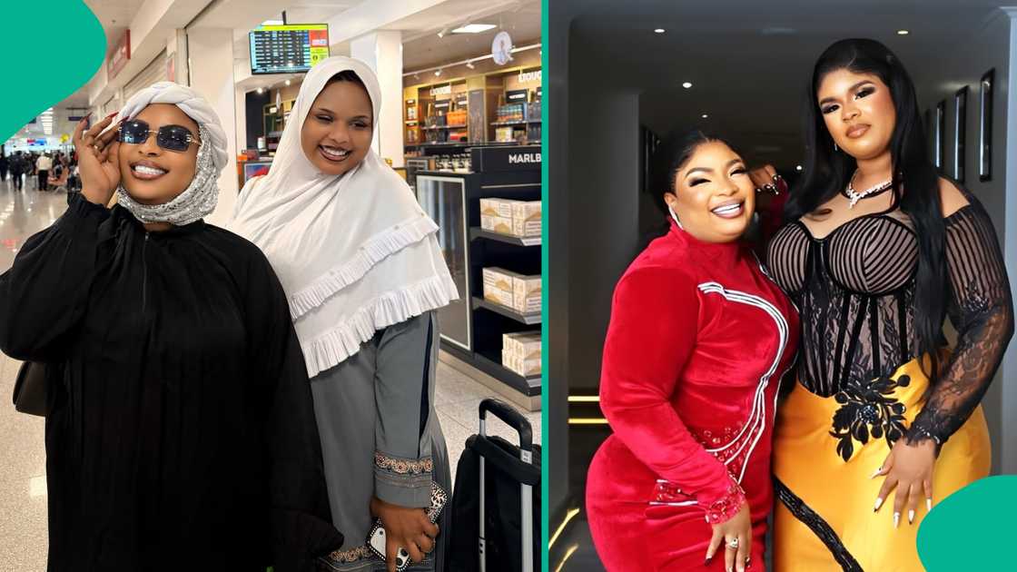 Nollywood actress Laide Bakare travel to Saudi Arabia with daughter.