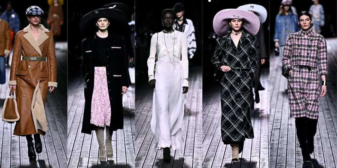 Chanel presented outfits designed for a winter walk on the beach Chanel presented outfits designed for a winter walk on the beach