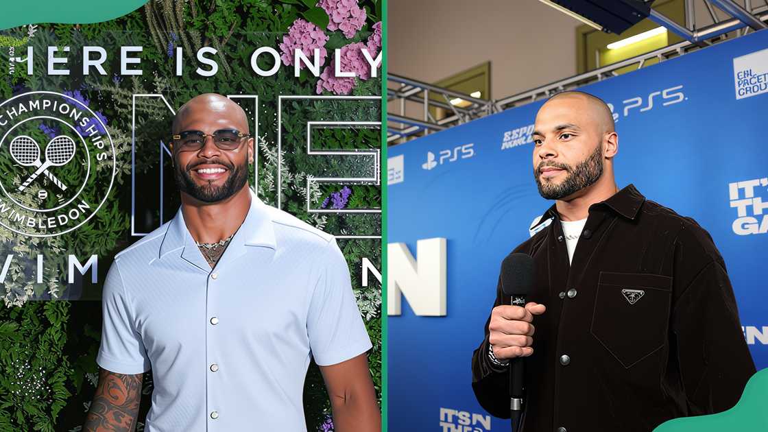 Dak Prescott at the All England Lawn Tennis and Croquet Club, Wimbledon. Dak Prescott at Orpheum Theater