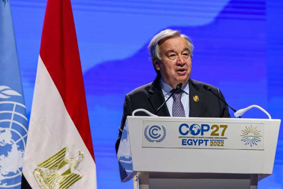 United Nations Secretary General Antonio Guterres has warned the summit that 'we are on a highway to climate hell with our foot still on the accelerator' United Nations Secretary General Antonio Guterres has warned the summit that 'we are on a highway to climate hell with our foot still on the accelerator'