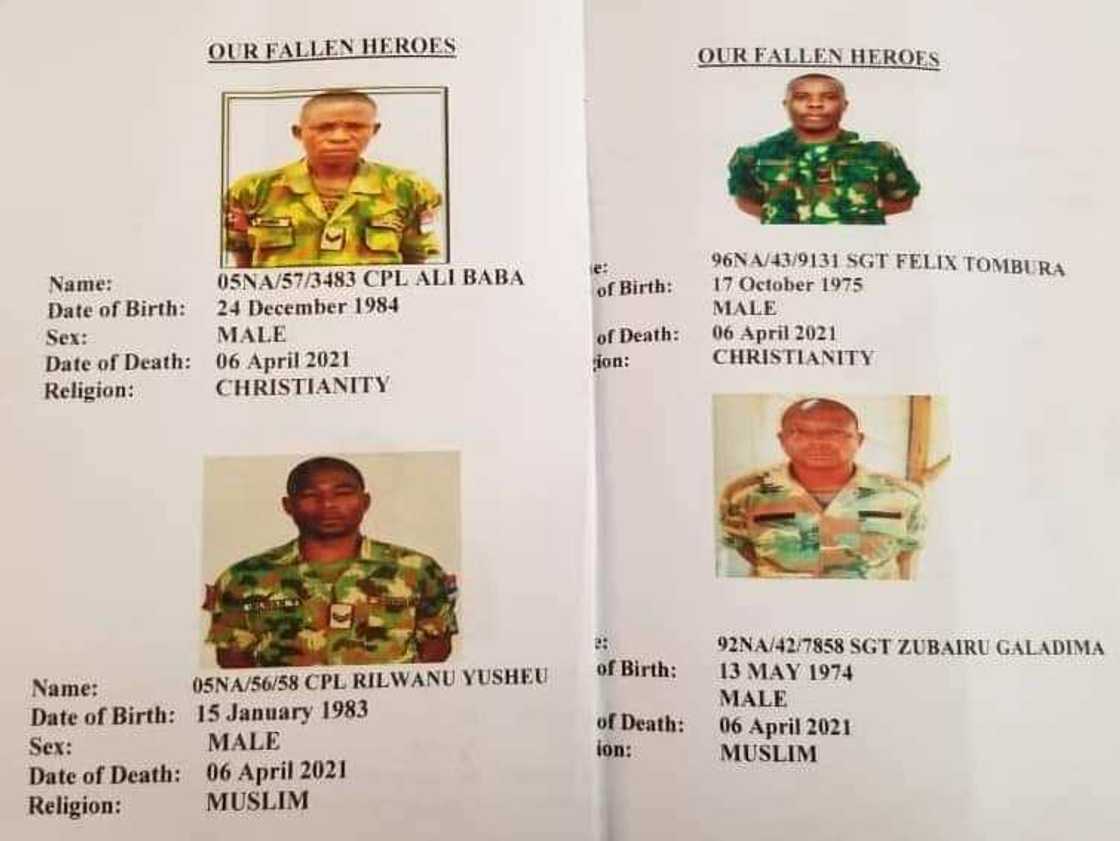 Tears as Army reveals, names, photos of 12 soldiers killed by bandits Tears as Army reveals, names, photos of 12 soldiers killed by bandits