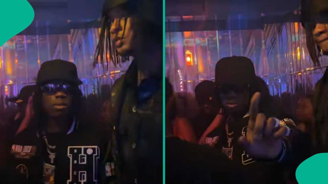 Man shares his experience with singer Rema at a club.