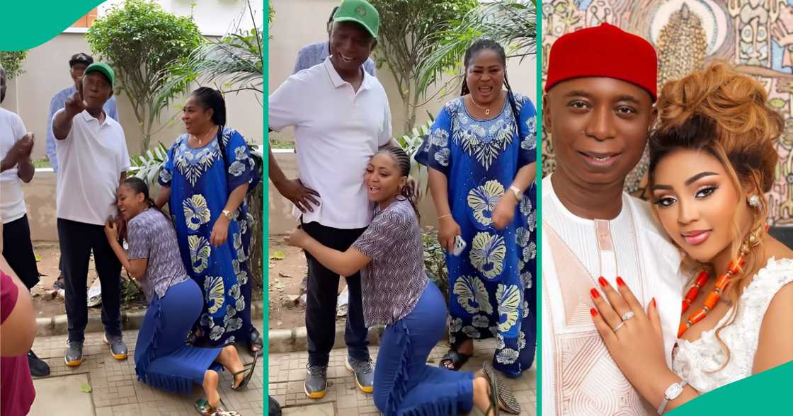 Regina Daniels shares funny video of Ned Nwoko complaining about her. Regina Daniels shares funny video of Ned Nwoko complaining about her.