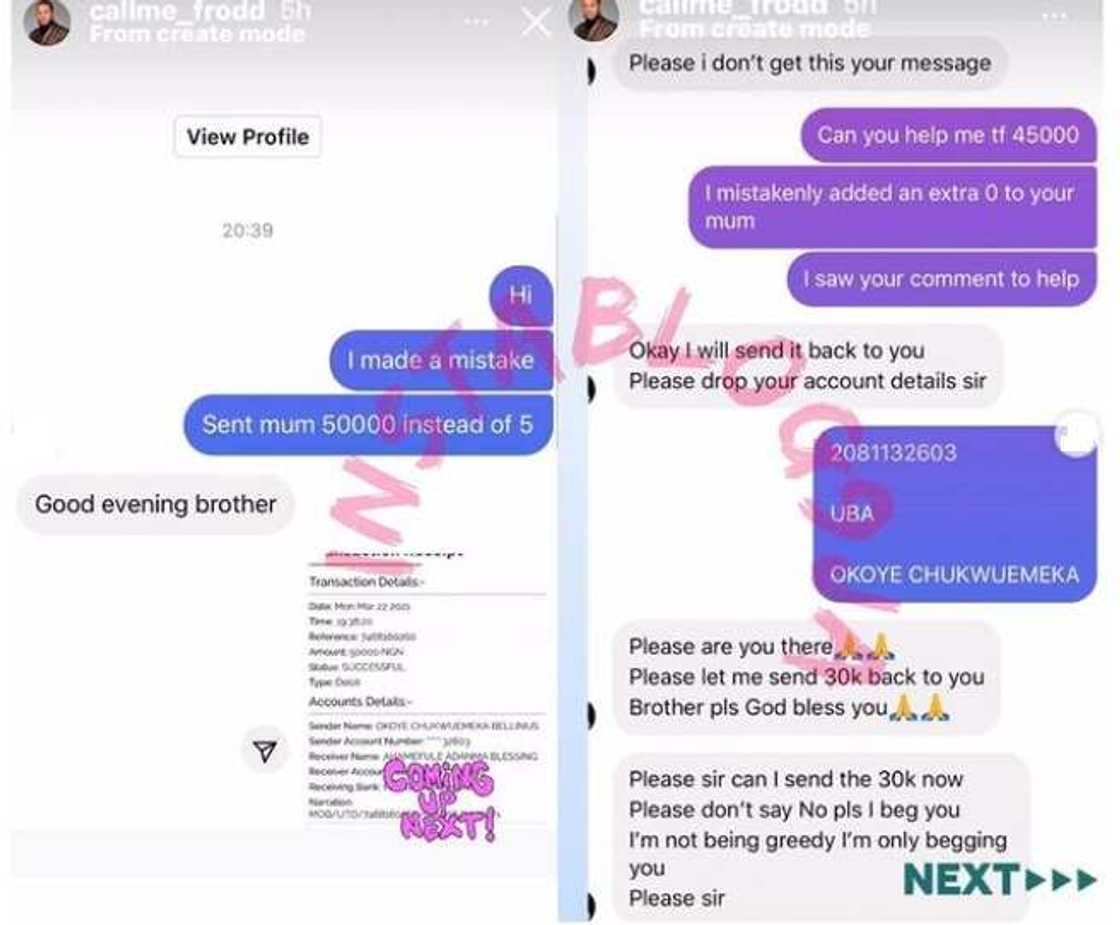 You're bigger than this: Fan tells Frodd after he mistakenly sent N50k instead of N5k You're bigger than this: Fan tells Frodd after he mistakenly sent N50k instead of N5k