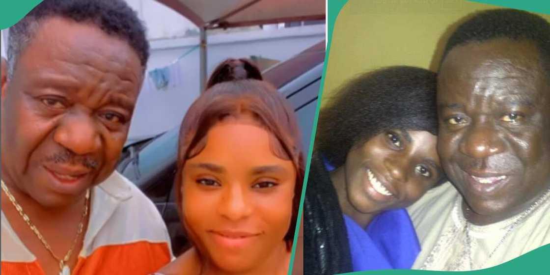 Mr Ibu's adopted daughter Jasmine mourning his death Mr Ibu's adopted daughter Jasmine mourning his death