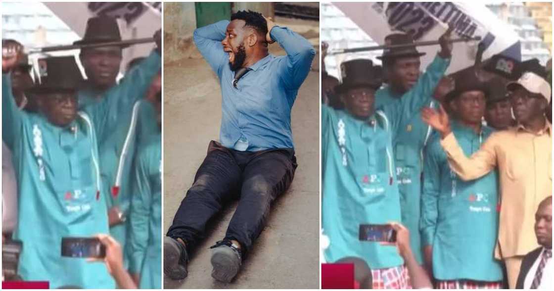 Photos of Asiwaju Bola Tinubu, Sabinus, Tonye Cole and Oshiomhole Photos of Asiwaju Bola Tinubu, Sabinus, Tonye Cole and Oshiomhole