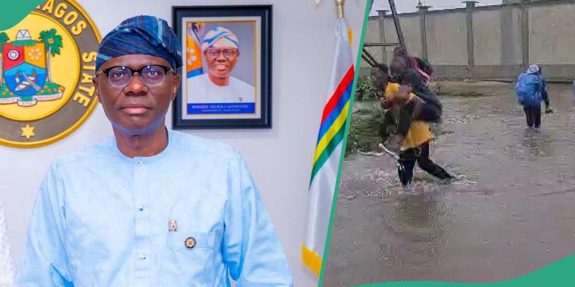 Flood: Lagosians charged N200 to cross water Flood: Lagosians charged N200 to cross water