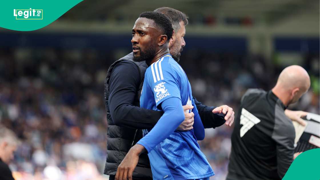 Wilfred Ndidi, Ruud van Nistelrooy, Leicester City, Ipswich Town, King Power Stadium. Wilfred Ndidi, Ruud van Nistelrooy, Leicester City, Ipswich Town, King Power Stadium.