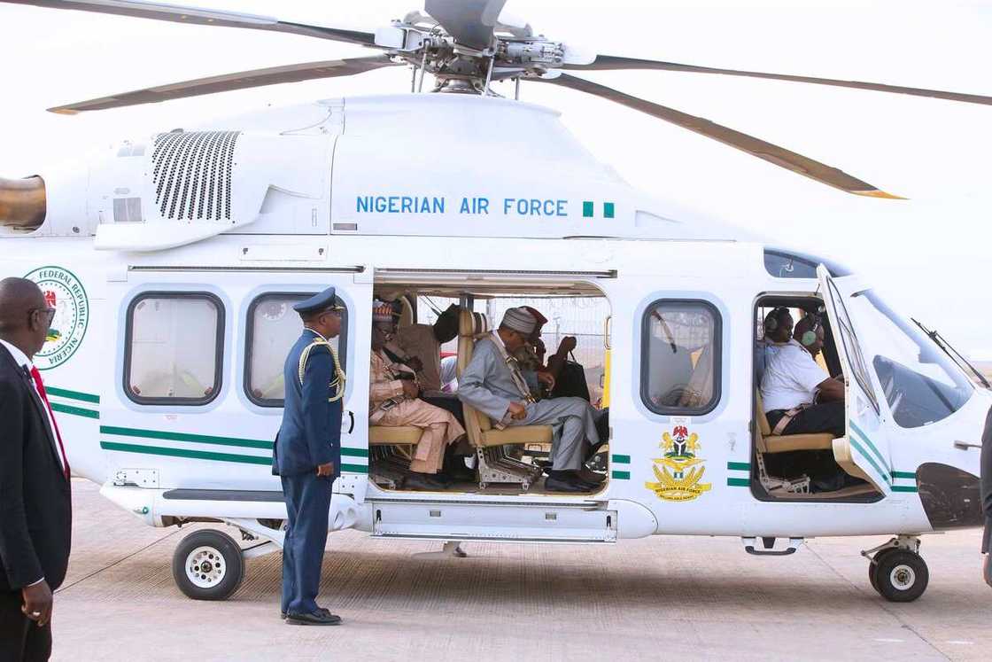 Bayan dage zuwa Zamfara saboda bacin yanayi, Buhari ya koma Abuja Bayan dage zuwa Zamfara saboda bacin yanayi, Buhari ya koma Abuja