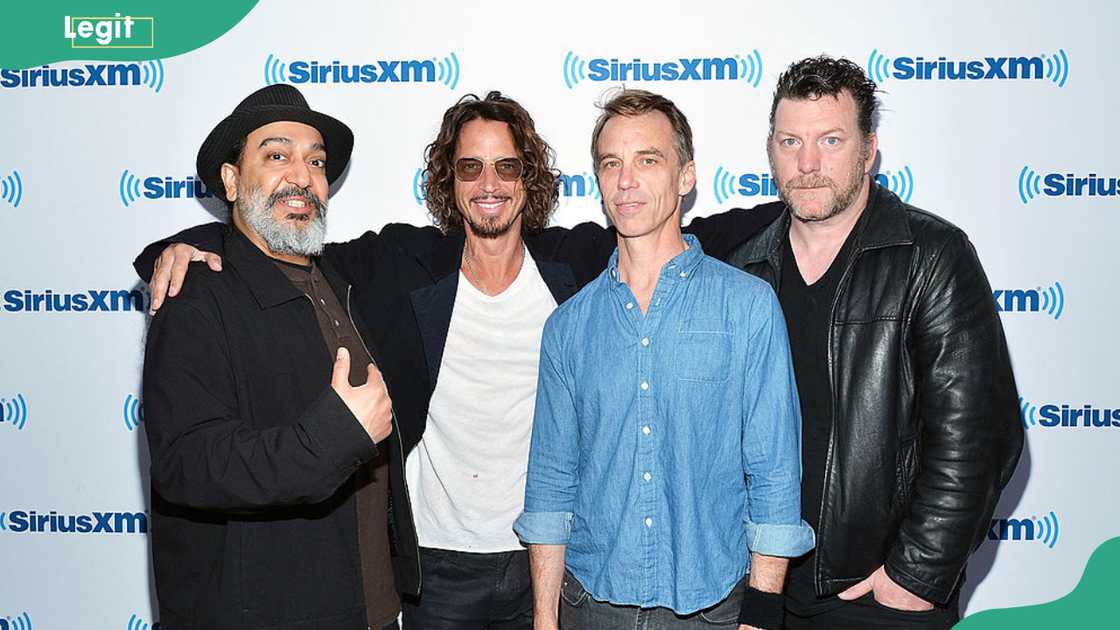 Kim Thayil, Chris Cornell, Matt Cameron and Ben Shepherd of Soundgarden at SiriusXM Studios Kim Thayil, Chris Cornell, Matt Cameron and Ben Shepherd of Soundgarden at SiriusXM Studios