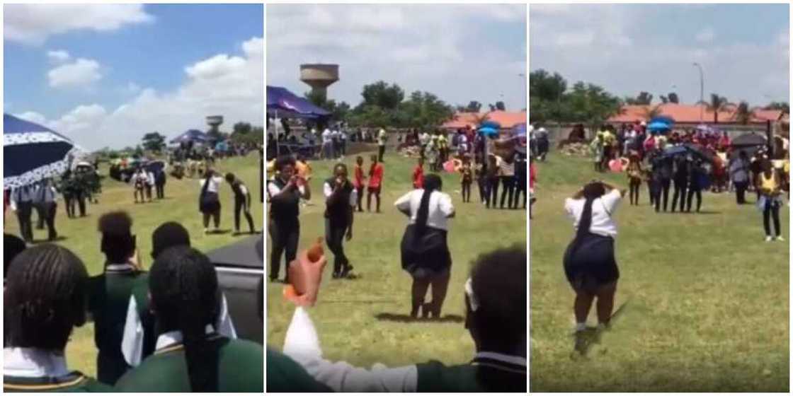 Plus-sized school girl thrills students with her dance skills, shows off sweet waist moves in cute video Plus-sized school girl thrills students with her dance skills, shows off sweet waist moves in cute video