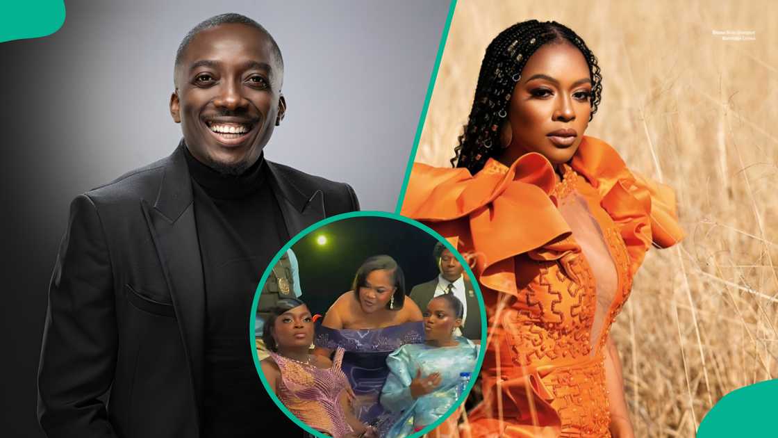Bovi and Nomzamo Mbatha’s hilarious AMVCA skit recreates Funke Akindele vs Toyin Abraham fight