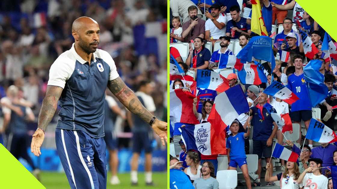 Thierry Henry coached France's U23 men's football team to a comeback victory against Egypt to reach the final of Paris 2024.