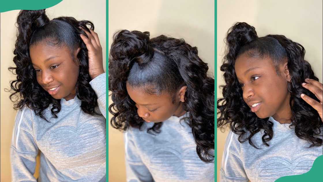 Half up half down hairstyle for girls Half up half down hairstyle for girls