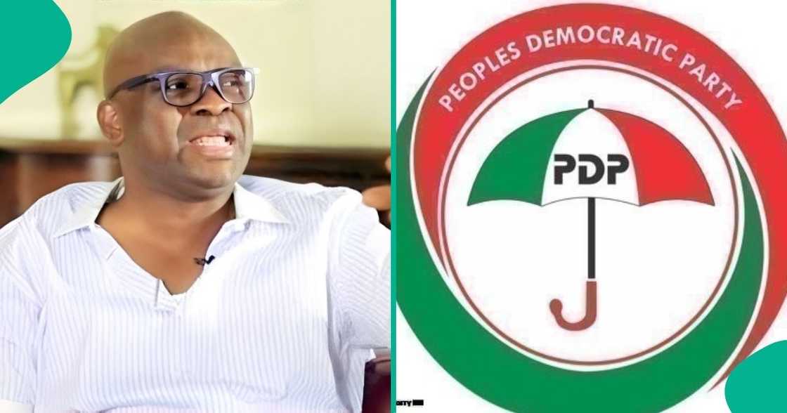 Former Ekiti State Governor and PDP chieftain, Ayo Fayose, predicts what may happen to the party in the 2027 general election. Former Ekiti State Governor and PDP chieftain, Ayo Fayose, predicts what may happen to the party in the 2027 general election.