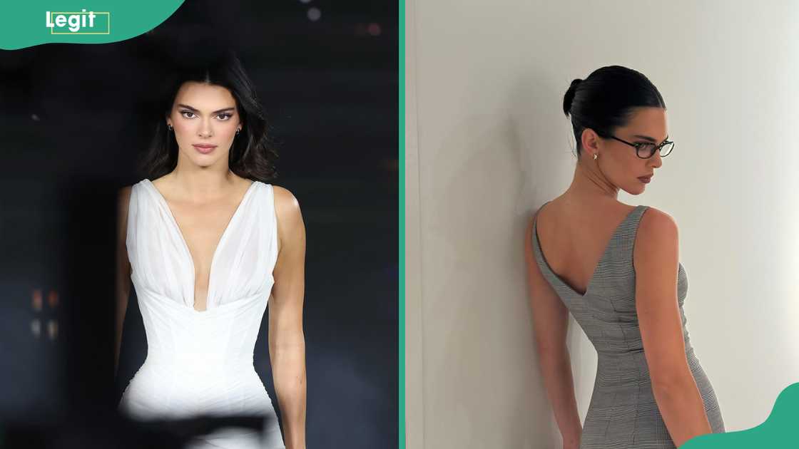 Kendall Jenner poses during different modelling photoshoots Kendall Jenner poses during different modelling photoshoots