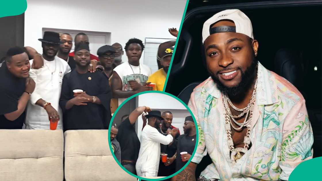 Davido spotted at NBM meeting in viral video. Davido spotted at NBM meeting in viral video.
