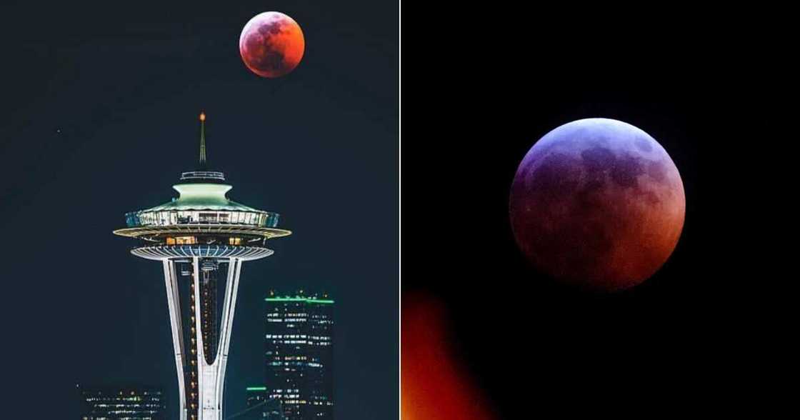 Allah mai girma: Ku kalli wasu hotunan wata lokacin da yayi masassara farkon daren yau Allah mai girma: Ku kalli wasu hotunan wata lokacin da yayi masassara farkon daren yau