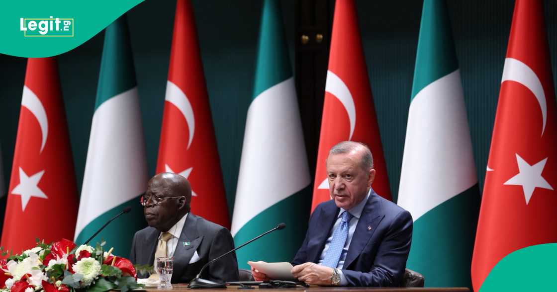 Shugaba Tinubu da Erdogan.