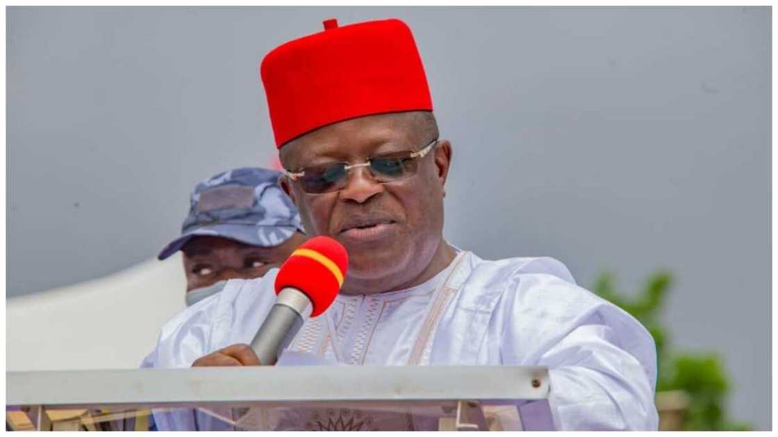 Gwamnan Ebonyi, Dave Umahi. Gwamnan Ebonyi, Dave Umahi.