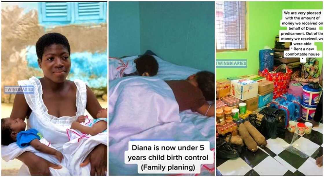 Diana seen in photos with her twin babies. Diana seen in photos with her twin babies.