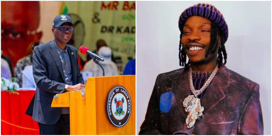 Babajide Sanwo Olu and Naira Marley Babajide Sanwo Olu and Naira Marley