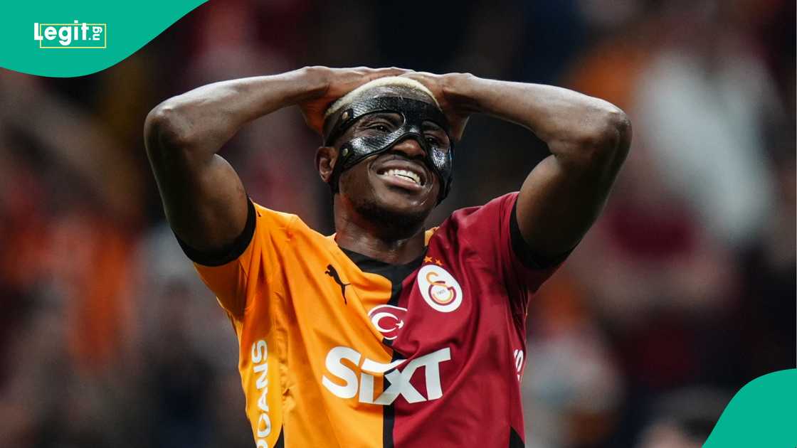 Victor Osimhen, Galatasaray, Istanbul Basaksehir, Rams Park, Istanbul, Turkiye, Super Lig. Victor Osimhen, Galatasaray, Istanbul Basaksehir, Rams Park, Istanbul, Turkiye, Super Lig.