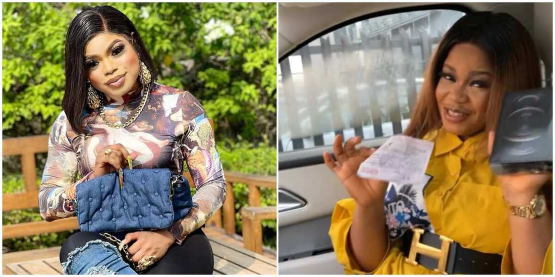 Bobrisky buys N700k iPhone for lady who tattooed him on her back, tips sales girl massively Bobrisky buys N700k iPhone for lady who tattooed him on her back, tips sales girl massively