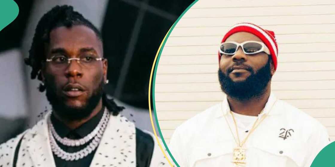 Burna Boy reacts to Odumodu Blvck song.