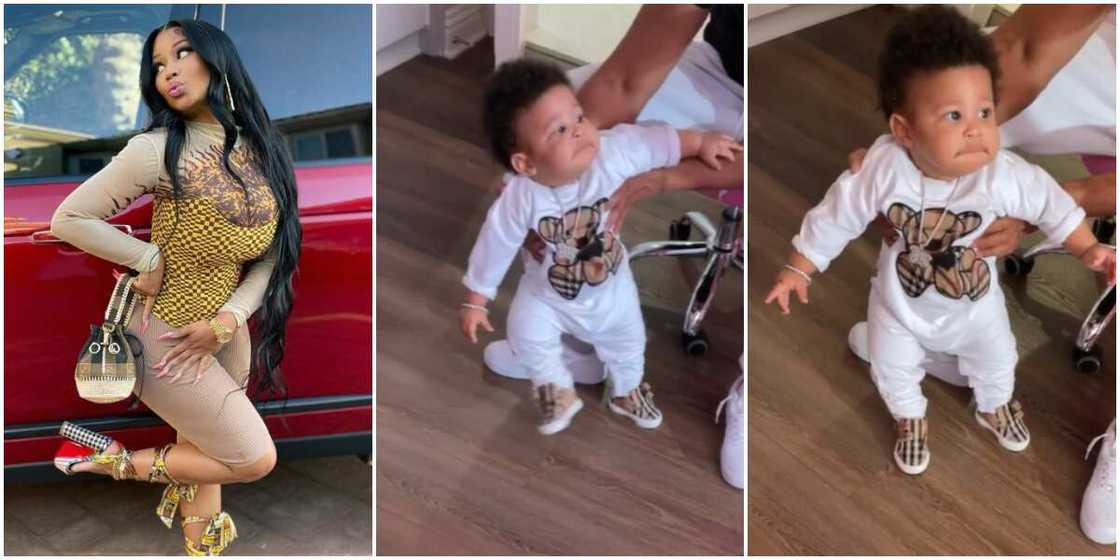 Nicki Minaj Shares Video of Her Adorable Son Trying to Take 1st Steps Nicki Minaj Shares Video of Her Adorable Son Trying to Take 1st Steps