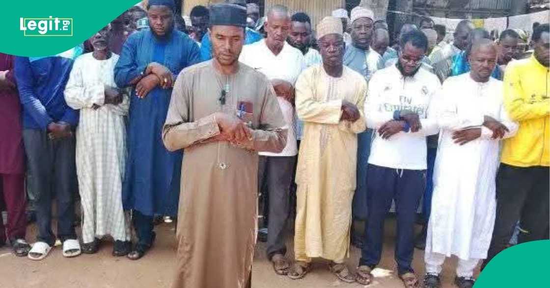 Jos residents hold a funeral prayer on Monday, July 14, for late Muhammadu Buhari, who died on Sunday, July 13, in London. Jos residents hold a funeral prayer on Monday, July 14, for late Muhammadu Buhari, who died on Sunday, July 13, in London.