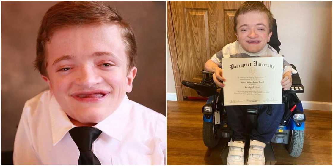 Joy as physically-challenged man graduates university against all odds, gets new job Joy as physically-challenged man graduates university against all odds, gets new job