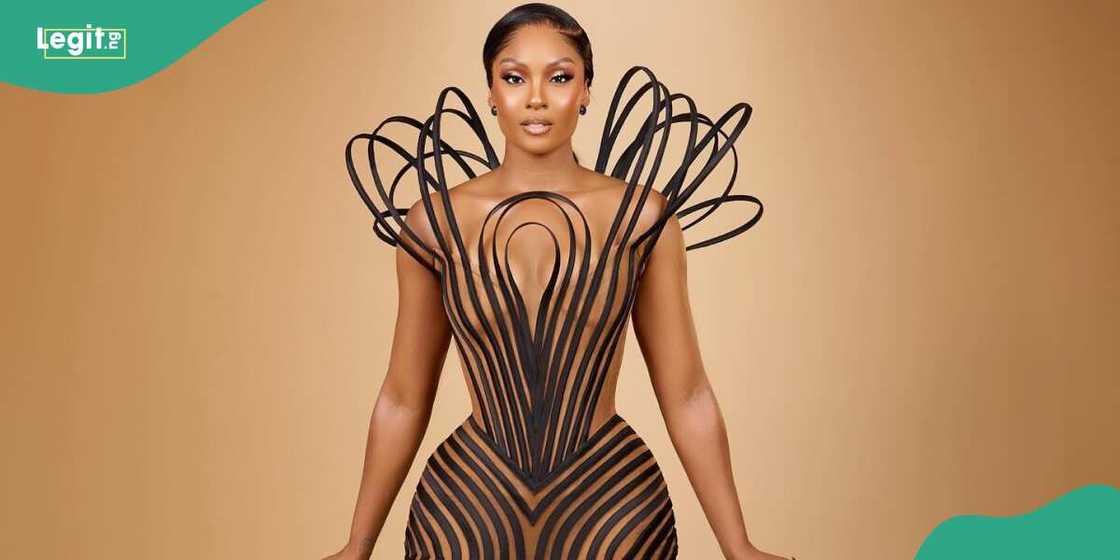 Osas Ighodaro's glamorous AMVCA 2024 dress Osas Ighodaro's glamorous AMVCA 2024 dress