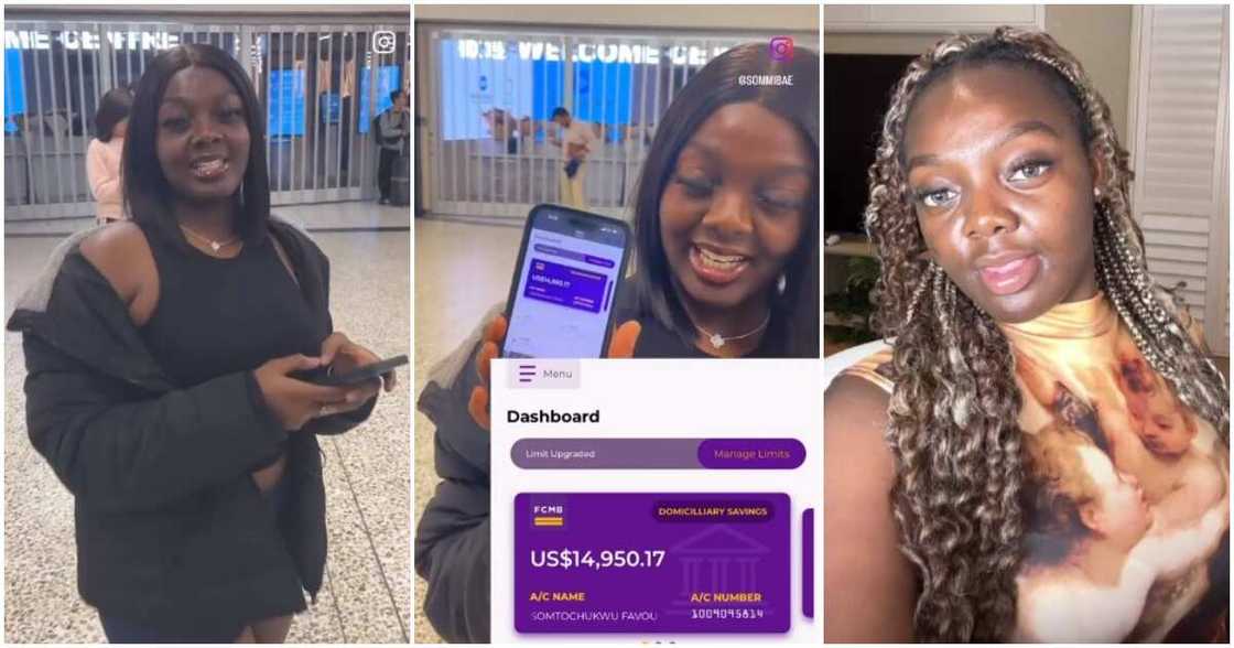 Young Nigerian millionaire, 19, shows off her huge account balance as she counts her blessings Young Nigerian millionaire, 19, shows off her huge account balance as she counts her blessings