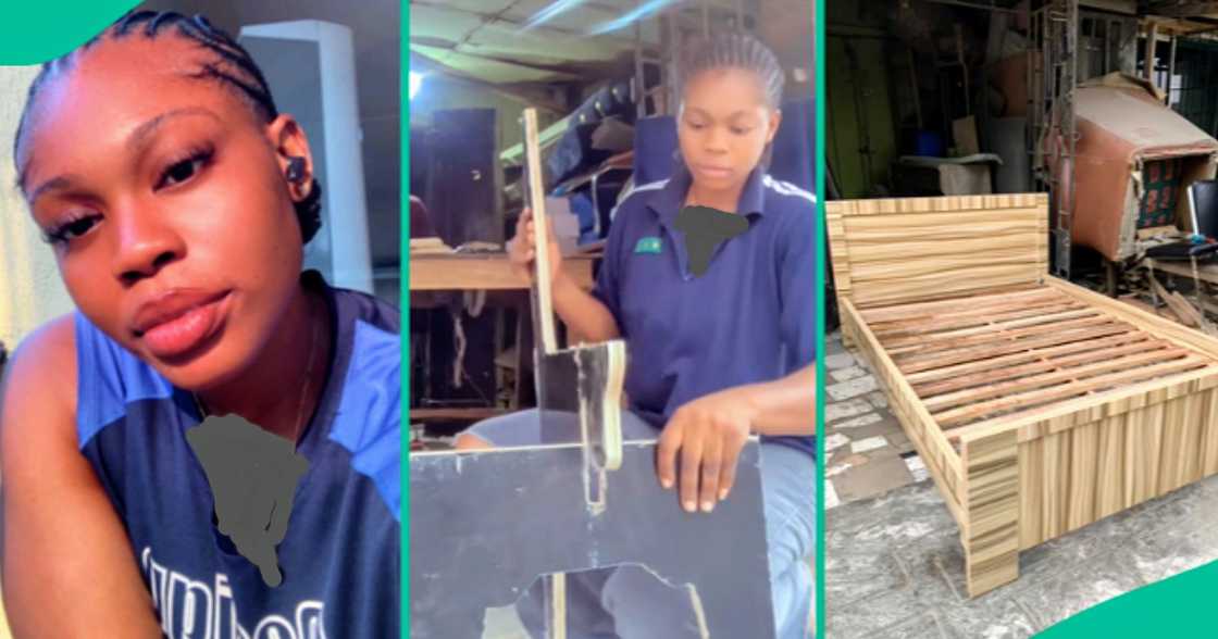 Lady who listened to her father's advice learns carpentry skill, seeks patronage. Lady who listened to her father's advice learns carpentry skill, seeks patronage.