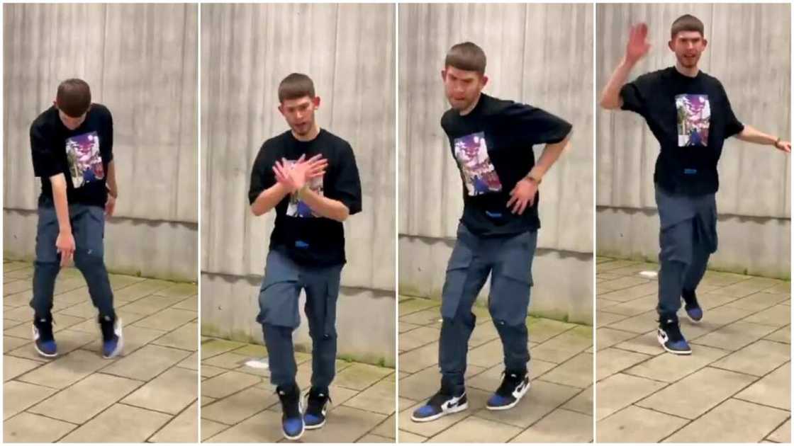 White man wows Nigerians with quick legwork moves as he dances to Burna Boy anybody White man wows Nigerians with quick legwork moves as he dances to Burna Boy anybody