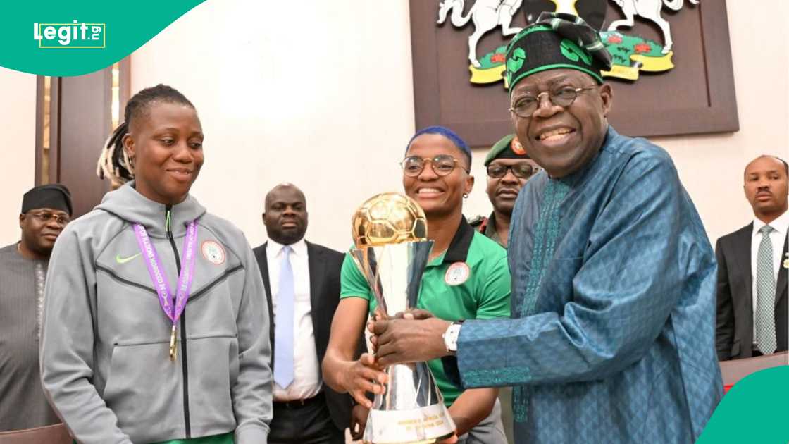 Super Falcons, Rasheedat Ajibade, Bola Tinubu, Aso Rock, WAFCON 2025 Super Falcons, Rasheedat Ajibade, Bola Tinubu, Aso Rock, WAFCON 2025