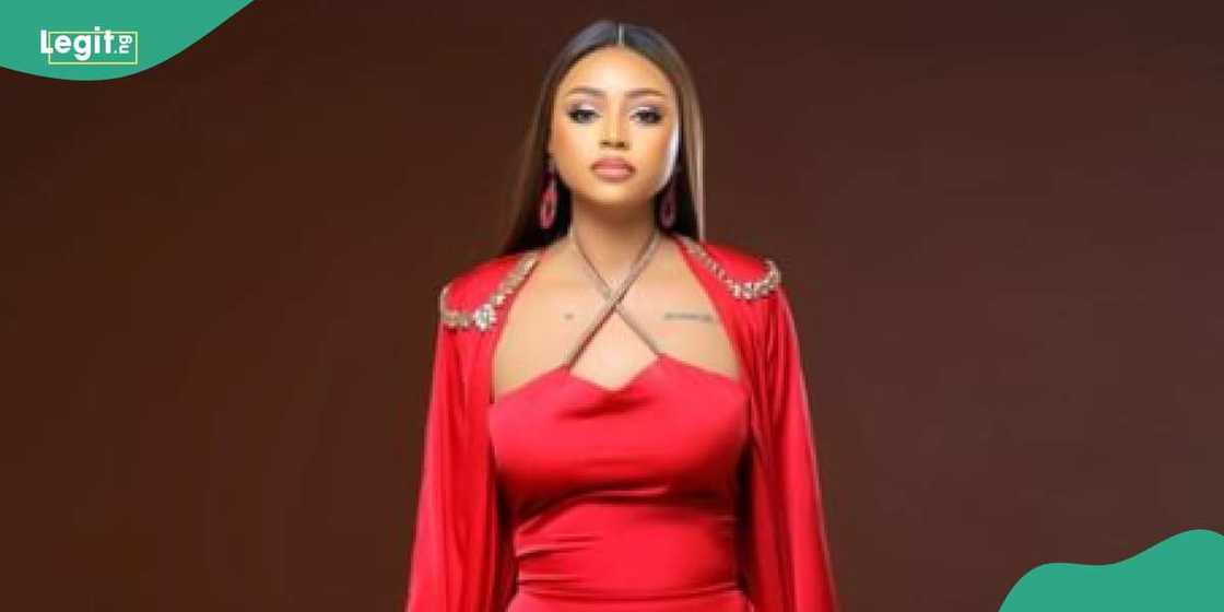 Regina Daniels rocks a red dress Regina Daniels rocks a red dress