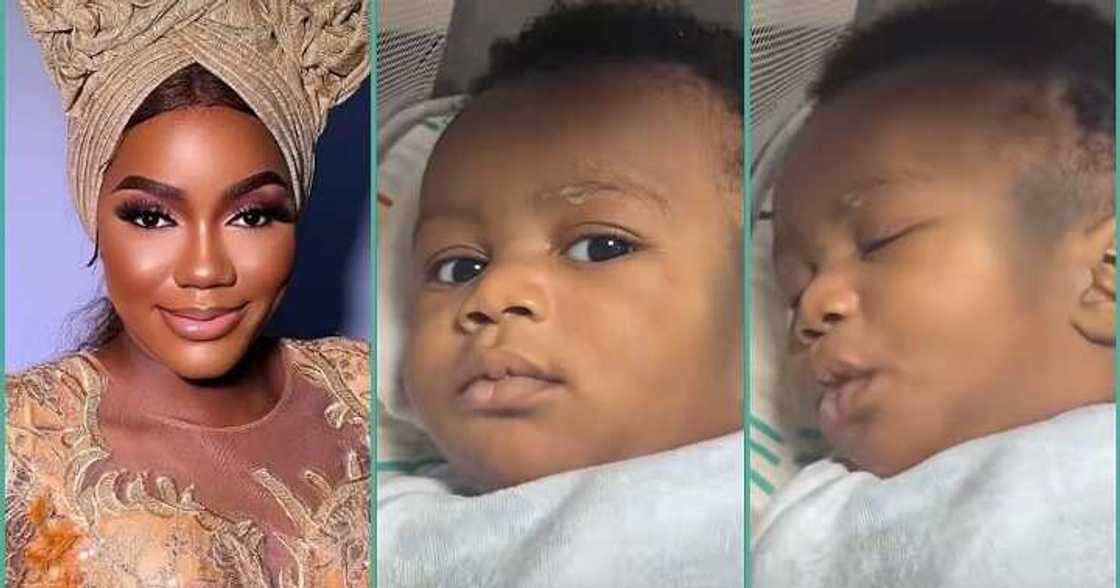 Baby gives mum bombastic side eyes for leaving home without him Baby gives mum bombastic side eyes for leaving home without him