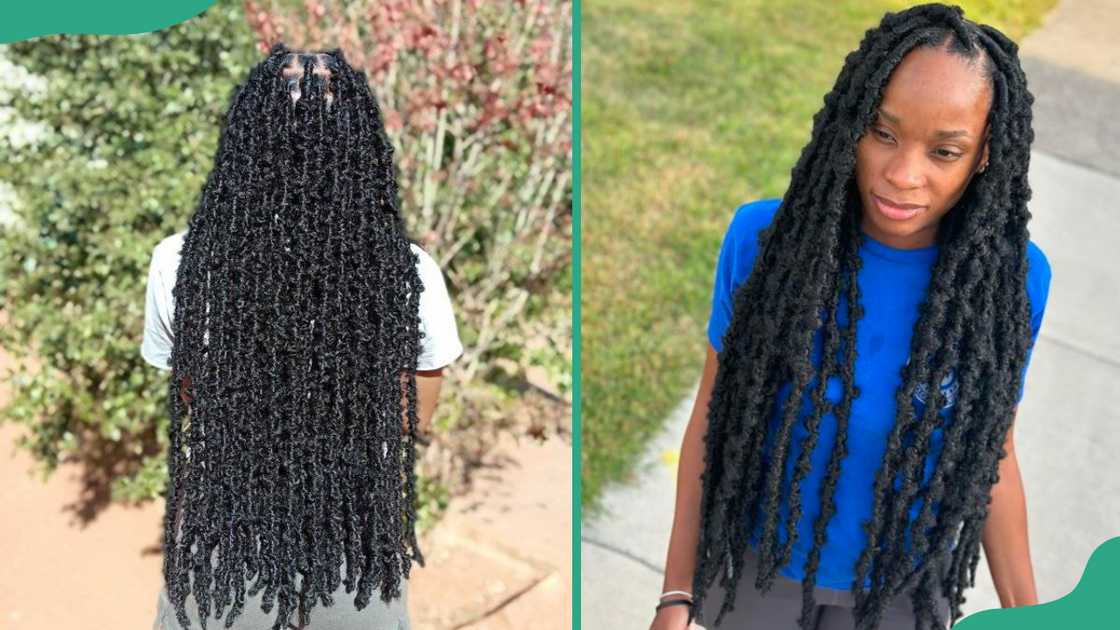 Long butterfly locs hairstyles