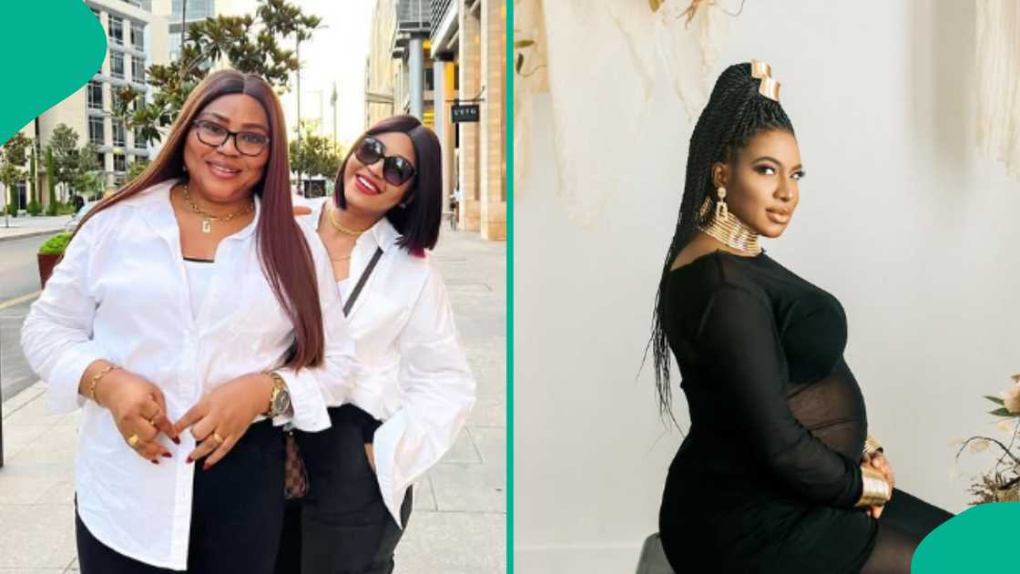 Regina Daniels' mother Rita Daniels reacts to Chika Ike's pregnancy. Regina Daniels' mother Rita Daniels reacts to Chika Ike's pregnancy.