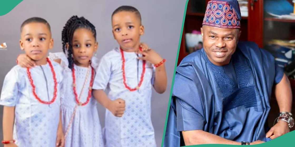 Yinka Ayefele shares a cute video of his triplets as they turn a year older Yinka Ayefele shares a cute video of his triplets as they turn a year older
