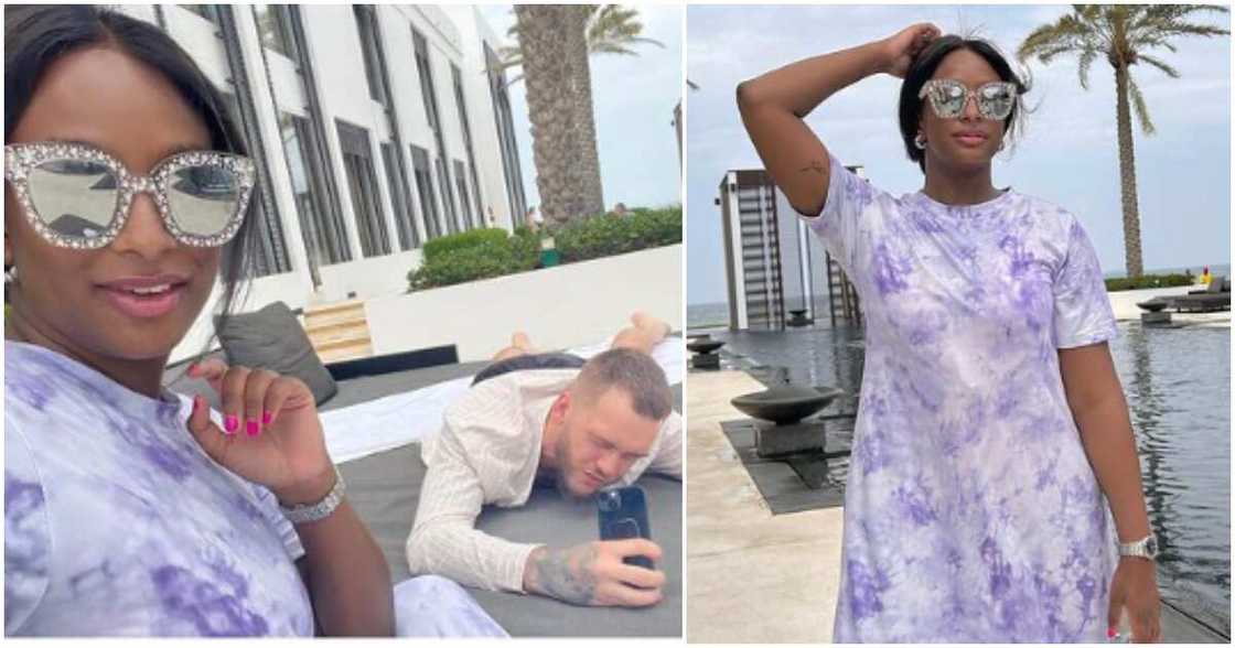 DJ Cuppy and her man DJ Cuppy and her man