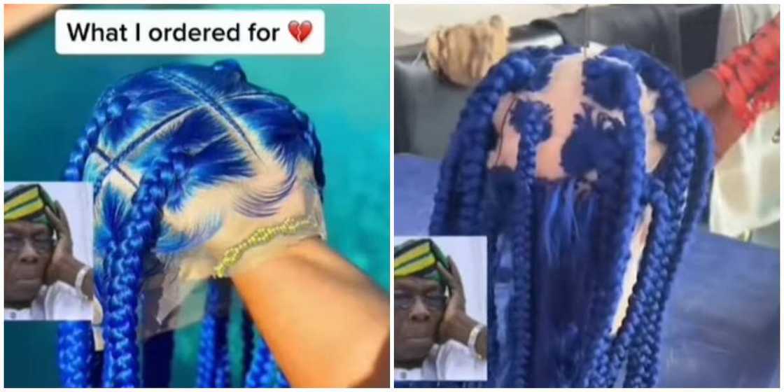 Photos of advertised hair and order gotten. Photos of advertised hair and order gotten.