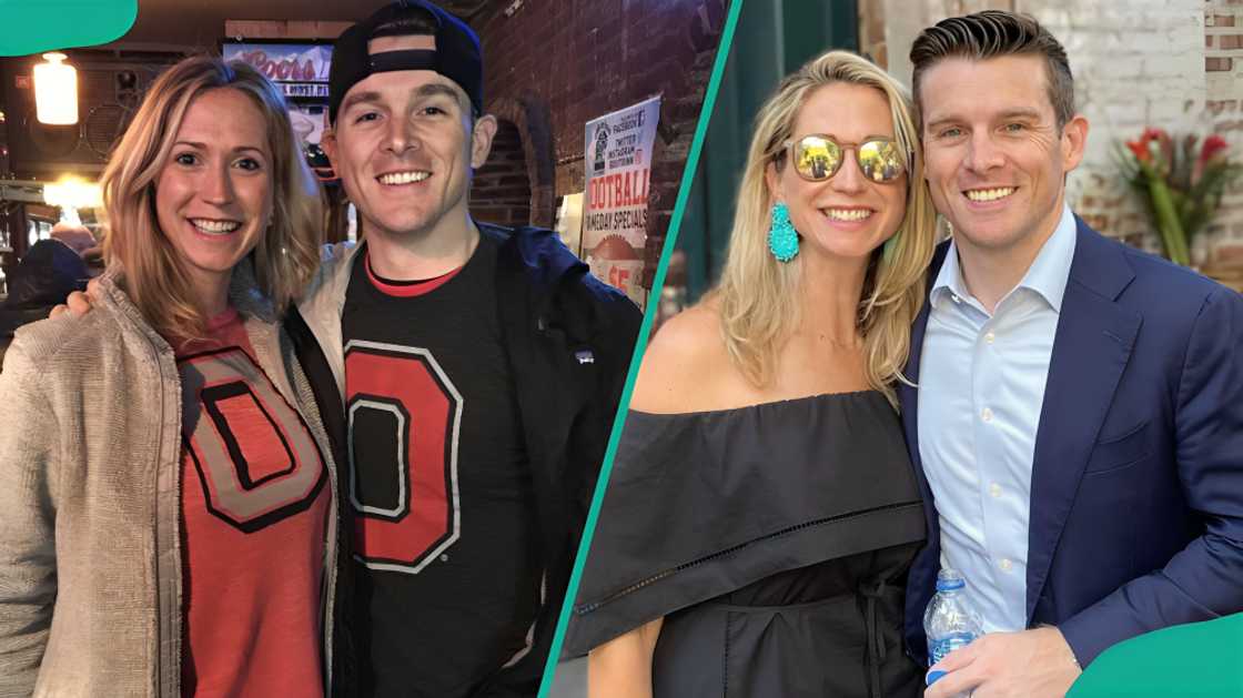 Phil Mattingly poses for photos with his wife